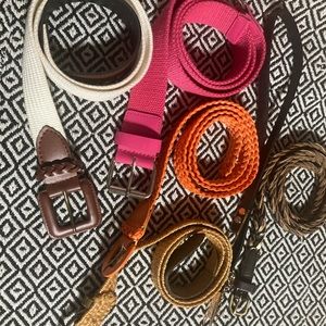 Women’s Belts, Size S/M, 6 belts total, Used